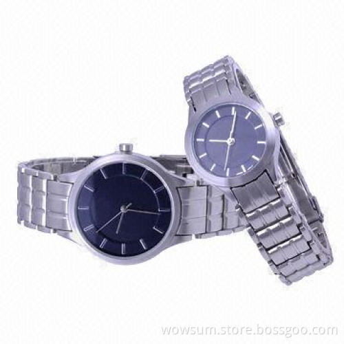 Couple Watch with Japan PC21 Movement, 30 Meter Water Resistant